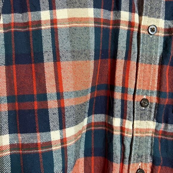 3 for $30! Roots red flannel plaid shirt. Size xs - Picture 6 of 9